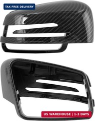 X AUTOHAUX Pair New Exterior Rear View Mirror Housing Door Wing Mirror Covering