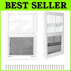 Barn Windows, 18×23 Shed Windows, 2 Pack, Fiberglass Screen