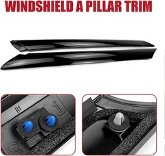 FEXON Windshield A-Pillar Trim Molding Set Compatible with 2014-2019 Kia Soul…