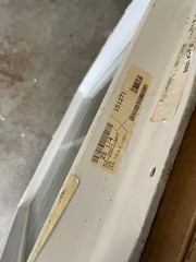 28 x 36 Picture Window White SAFETY / TEMPERED GLASS Pre Owned