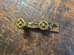 Ornate Cast Brass Victorian Window Sash Lock . Old Window Hardware 1850’s