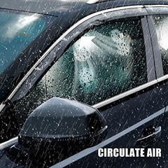 Window Rain Guard with Chrome Trim Compatible with Kia Sportage 2023 2024 2025
