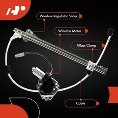 Front Left Driver Side Power Window Regulator with Motor Front Driver(LH)