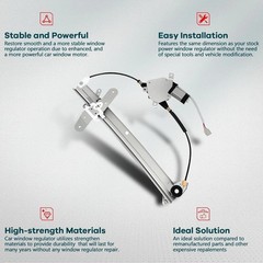 Power Window Regulator with Motor Replacement for Lincoln Front Driver Side