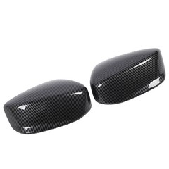 1 Pair Carben Fiber Style Side Mirror Cap Cover For European