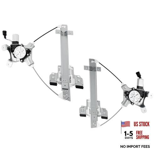 Rear Left Driver & Right Passenger Side Window Regulator w/Motor (2 741-390/391