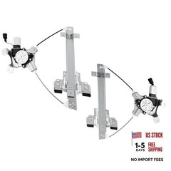 Rear Left Driver & Right Passenger Side Window Regulator w/Motor (2 741-390/391