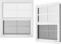 2 Pack Shed Windows 30″ W x 36″ H Flush Mount, Household Windows for Playhouses,
