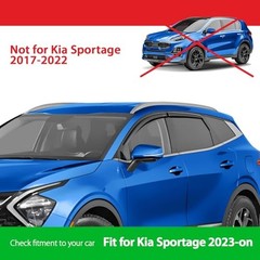 Shatterproof Window Deflectors for Kia Sportage 2023-2026, For Sportage 23-26
