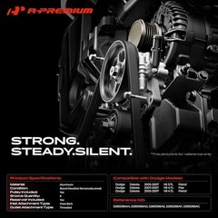 Power Steering Pump, with Reservoir & Pulley, Compatible with Dodge Dakota