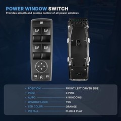 Power Window Switch Compatible with Mercedes-Benz ML350 ML550 ML63 GL350