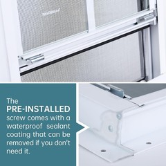 2 Pack Shed Windows 18″x36″ Flush Mount Household Windows with Thicker Tempered