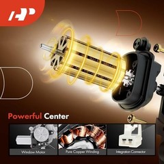Power Window Regulator with Motor Compatible with Mazda Front Passenger (RH)