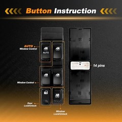 1 AUTO Power Window Switch for Kia Spectra 2004-2009 Window Control Switch for