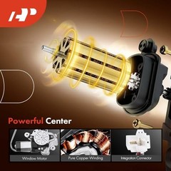 Electric Power Window Regulator with Motor Compatible with Mitsubishi Mirage