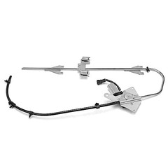Right Passenger Side Electric Power Window Regulator with 2-Pin Plug Motor