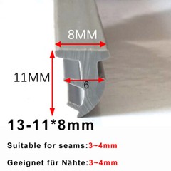 Rubber Window Door Gasket Seal Strip Glass Fixed Repair Seal Waterproof Layer