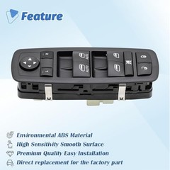 Master Power Window Switch Button Front Left Driver Side Fit for 2011 2012