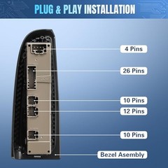 15883323 Driver Side Power Window Switch & Bezel Compatible with 2003-2006