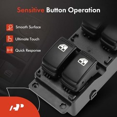 Master Power Window Switch Compatible with Kia Rio, Rio5, 2007 2008 2009