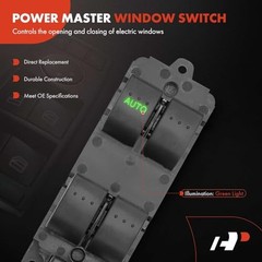 Front Left Driver Side Power Window Switch | Compatible with Mazda 3 2004