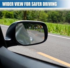 Heart Shaped Frameless Convex Blind Spot Mirror, Adjustable Univer Size: Heart