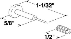 Prime-Line L 5895 Window Grid Retainer Pin Clear 6 Pack
