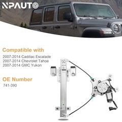 Rear Left Driver Side Power Window Regulator with Motor fit Rear Driver Side