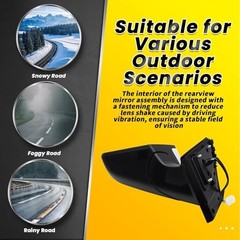 Driver Side Mirror Assembly 5Pins Compatible with 2015-2019 Sonata with Left