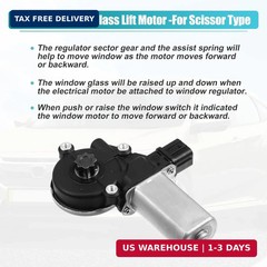 X AUTOHAUX NO. 72250-SNA-A03 Power Window Regulator Lift Motor for Honda Civic S