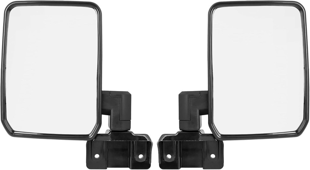 Pair Car Rear View Mirror Silver Tone for Land Cruiser 70 75 78 Series 1985-2