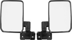 Pair Car Rear View Mirror Silver Tone for Land Cruiser 70 75 78 Series 1985-2