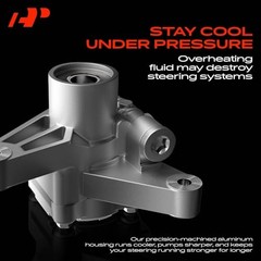 Power Steering Pump, with Reservoir & Pulley, Compatible with Dodge Dakota