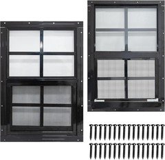 Weather-Resistant Shed Windows, 12×18 – 2 Pack
