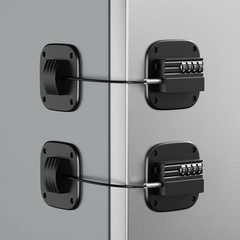 2 PCS Fridge Lock Combination No Key Refrigerator Cabinet Drawer Safety Lock New