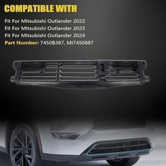 Inner Front Bumper Grille Compatible with Mitsubishi Outlander 2022 2023 2024