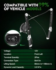 Front Left Driver Side Power Window Regulator with Front Right Passenger Side