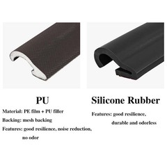 Self-Adhesive Silicone/PU Door Window Weatherstripping Noise Proof Sealing Strip