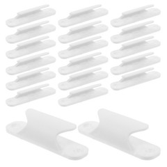 20Pcs Reusable Plastic Window Handles White for Furniture Drawer Cabinet Pulls