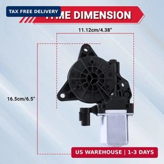 Power Window Motor Rear Right Passenger Side Compatible with Kia Optima 2016 201