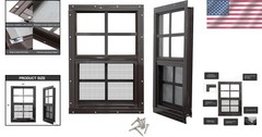 Flush Mount Shed Window Fiberglass Screen