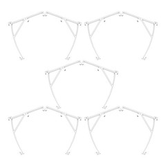 10 Pcs Blind Valance Clips Vertical Attachment Brackets Support Drapery