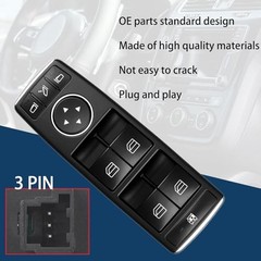 Master Power Window Switch Button Front Driver Side – Compatible with 2008-2017