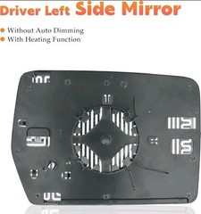 Driver Left Side Power Heated Mirror Glass Fits for 2004-2014 Ford F-150