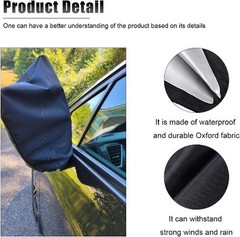 4PCS Car Side Mirror Covers, Waterproof Snow Rear View Mirror Cover Protect from