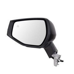 Left Driver Side Mirror Power Heated Smooth Black Paint to Match Compatible