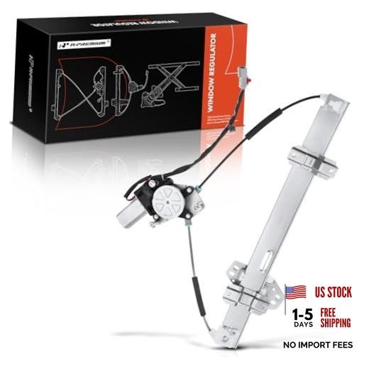 Front Driver Side Power Window Regulator with Motor (4-Pin) | Compatible with
