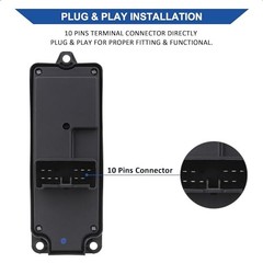 BN8F66350A Master Power Window Switch Front Left Driver Side Compatible with