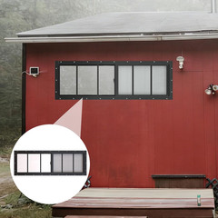 Shed Windows 2 Pack, 12″X36″ Sliding Windows Transom Window with Tempered Glass