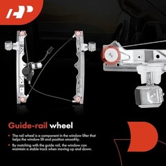 Power Window Regulator with 6-Pin Motor Front Driver Front Driver Side (LH)